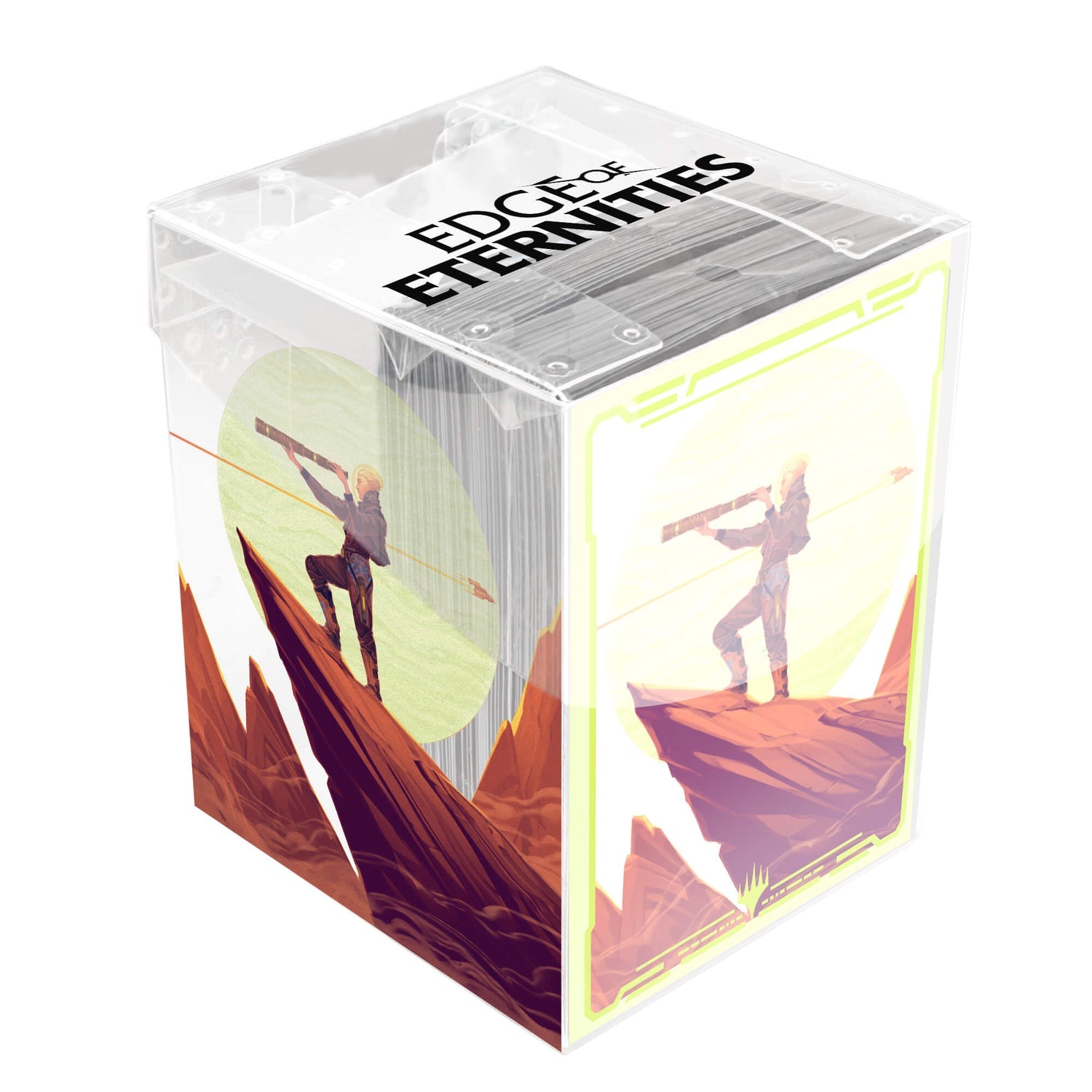 Edge of Eternities Sami, Wildcat Captain 100ct Deck Protector Sleeves in Clear Box for Magic: The Gathering - A Muse N Games